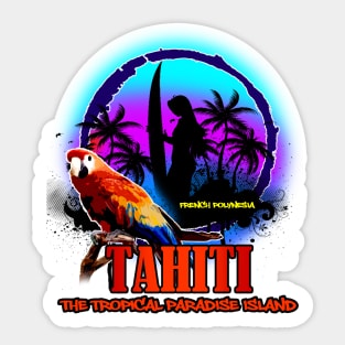 TAHITI Summer Paradise Sticker